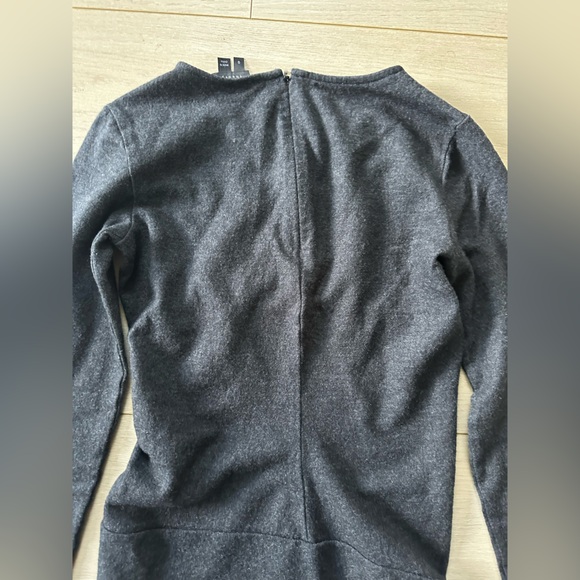 Theory Charcoal Grey Jinsel Dress Long Sleeves Size 0 - Picture 2 of 5